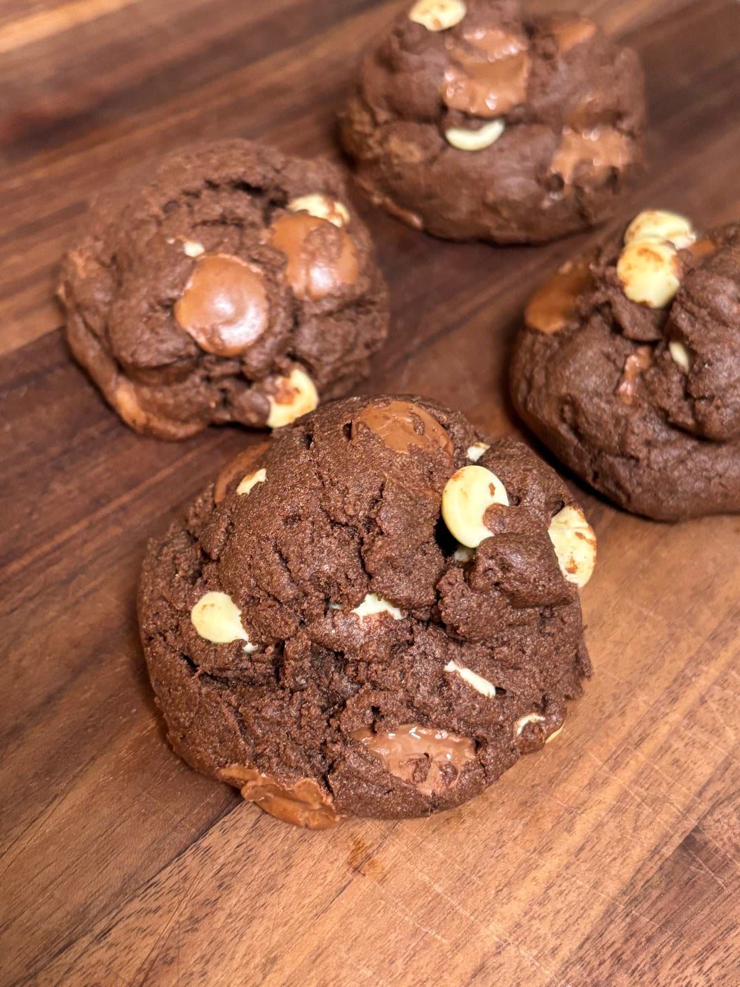 Triple Chocolate Chip Cookies - gluten free