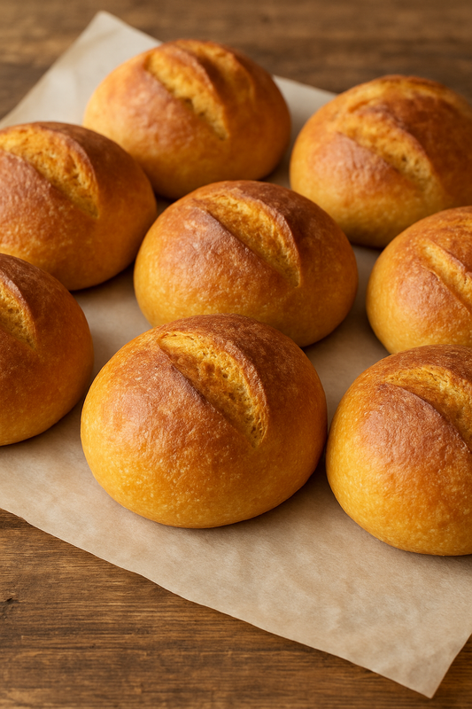 Sweet Potato Sourdough Rolls